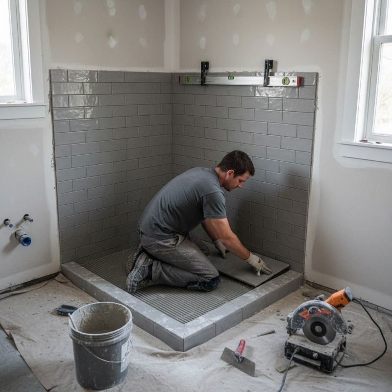 Tile Shower Floor Installation in Denver County, CO